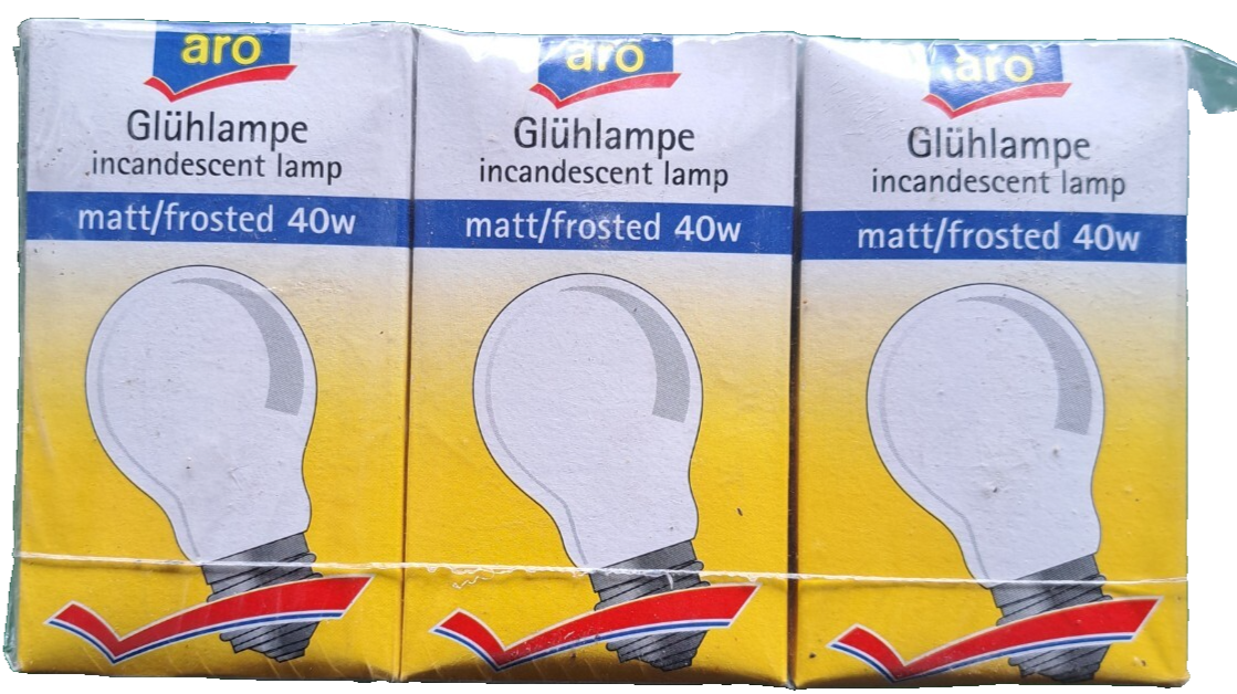 Aro Glühlampe, Matt, Kalt, 40W, 6 Stück